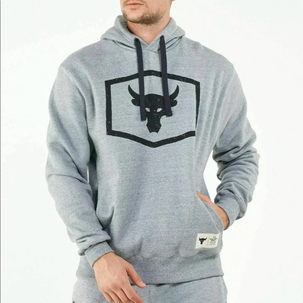 Under Armour Project Rock Warm-Up 'Mod Grey' Men's Hoodie 1346067-011